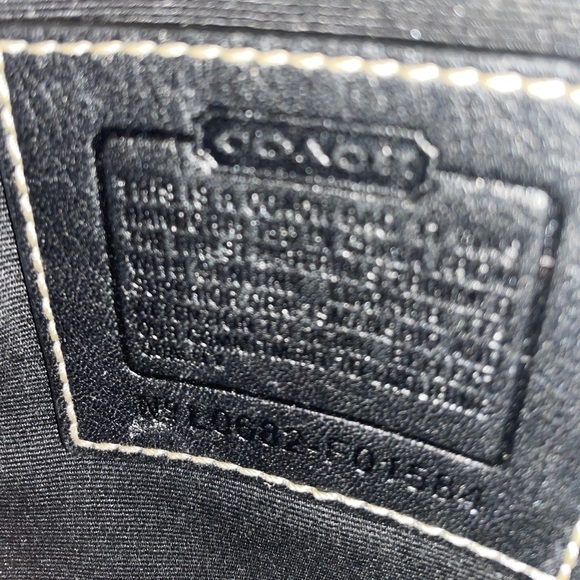 Black Coach Signature Crossbody Purse - Picture 3 of 6